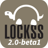 LOCKSS software logo featuring a white line drawing of a turtle on a taupe background over black and white text reading LOCKSS 2.0-beta1