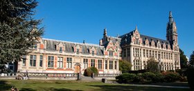 The main building on the Solbosch campus, located in the City of Brussels close to Ixelles