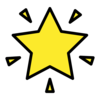 Icon of a glowing star
