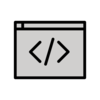 Code editor icon